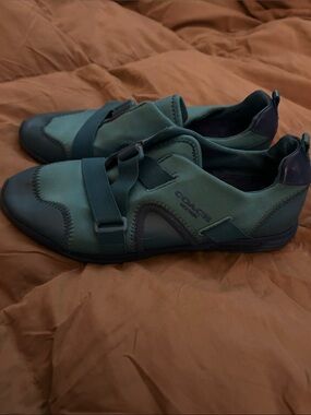 Coach Teal Green Slip-On Athletic Sneakers gently used